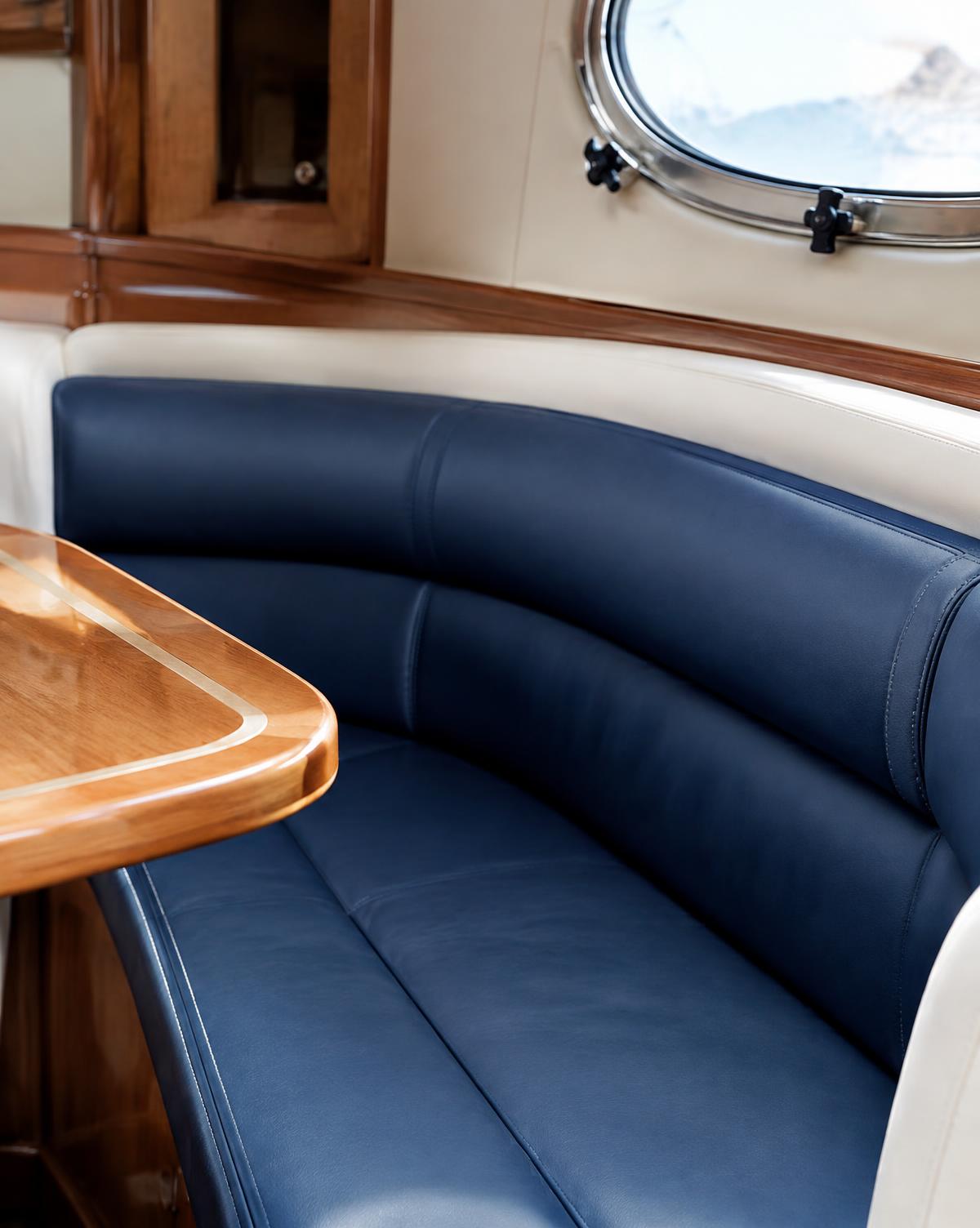 Yacht upholstery and interior craftsmanship